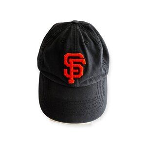 San Francisco Giants Hat Black Orange Logo Fitted Embroidered
